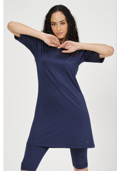 Basic Yarım Kol Battal Yarı Kapalı Mayo fiyatları