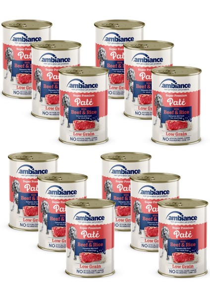 Yetişkin Köpek Konserve Sığır Etli Ezme 12'li 400 gr