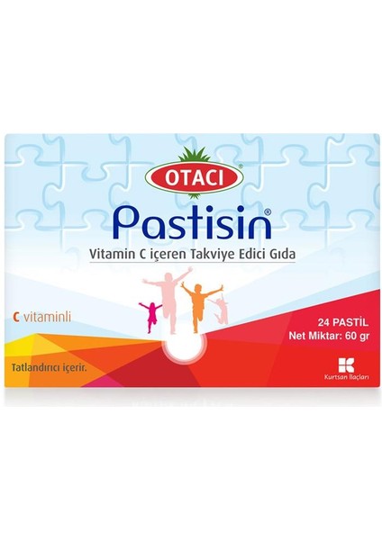 Pastisin C Vitaminli Bitkisel Çocuk Pastili +6 24 Adet