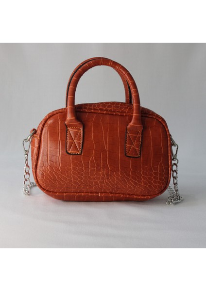 Butik Özge Bahar Krokodil Desen Çapraz Omuz Çantası