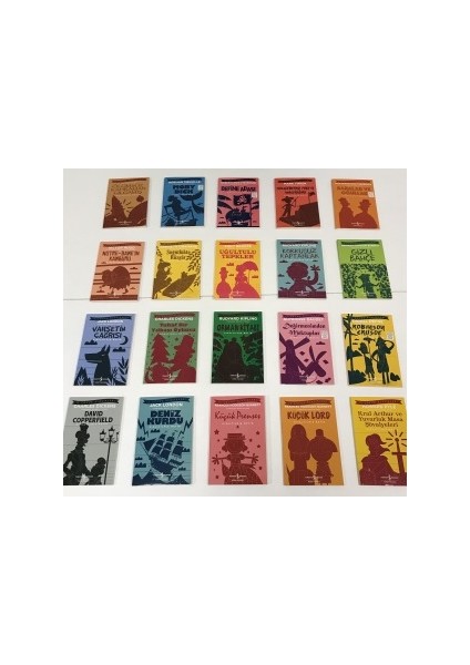 Çocuk Klasikleri Serisi Set 44: Uğultulu Tepeler - Tuhaf Bir Yılbaşı Öyküsü - Değirmenden Mektuplar - Deniz Kurdu - 20'li