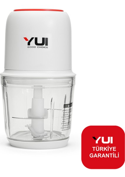 M2003 Şarjlı Cam Hazneli 4 Bıçaklı Rondo (Yui Türkiye Garantili)