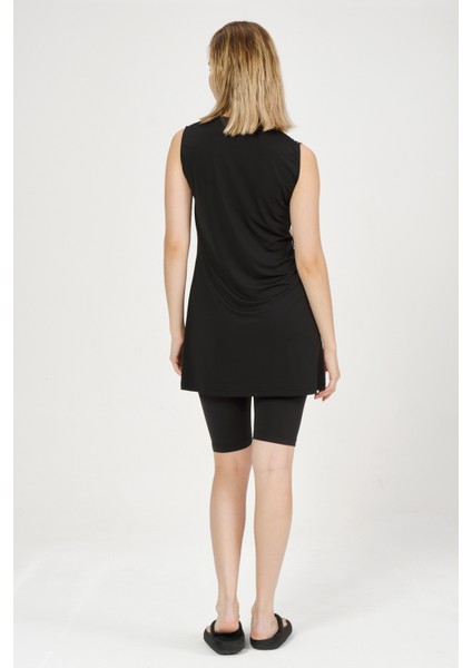 Çiçek Desenli Sıfır Kol Yarı Kapalı Mayo indirimleri