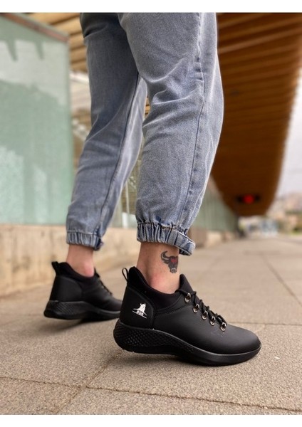 XON1601 Bağcıklı Rahat Yüksek Taban Siyah Casual Erkek Spor Ayakkabı fiyatları