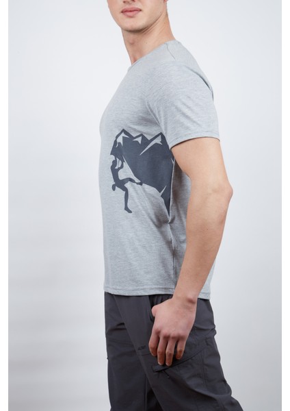 Camp Erkek T-Shirt Gri Melanj fiyatları