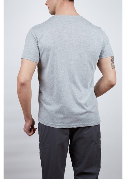 Camp Erkek T-Shirt Gri Melanj modelleri