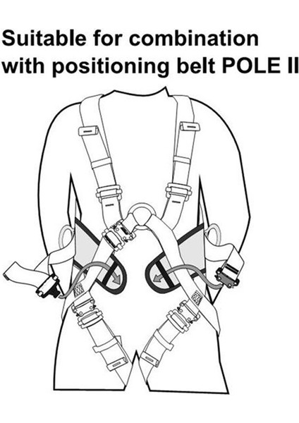 Body Iı Speed Full Body Harness Endüstriyel Yellow-Grey Blk