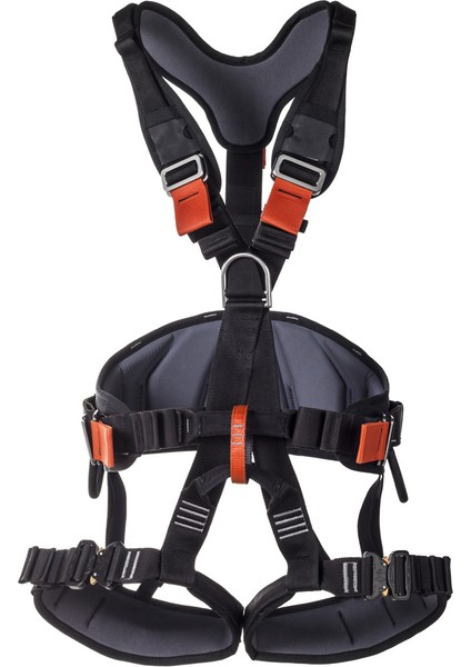 Seamaster 3D Stainless Steel Full Body Harness Endüstriyel Black-Red