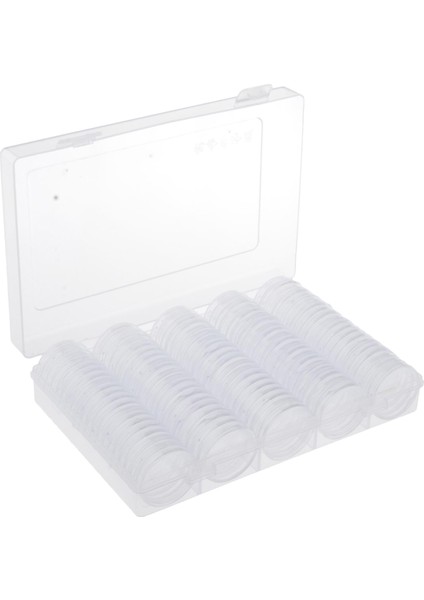 Bozu Para Kapsülleri Depolama Tutucu Kılıfı Koleksiyon İçin 100 Adet 25 mm. (Yurt Dışından)