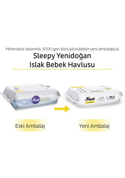 Yenidoğan Islak Bebek Havlusu 12X40 (480 Yaprak)