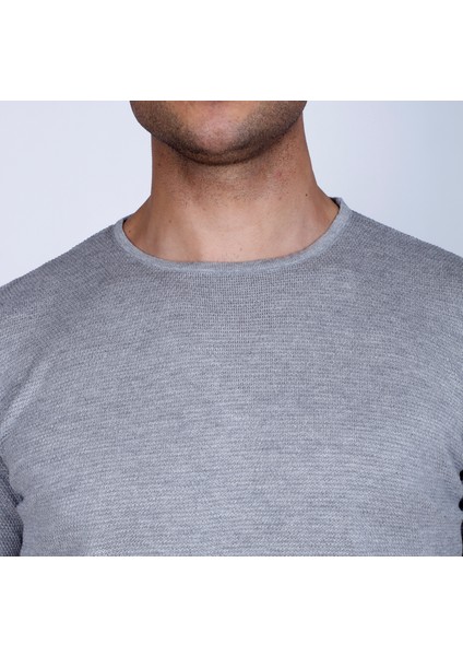 Bisiklet Yaka Kısa Kollu Pamuk Kazak indirimleri