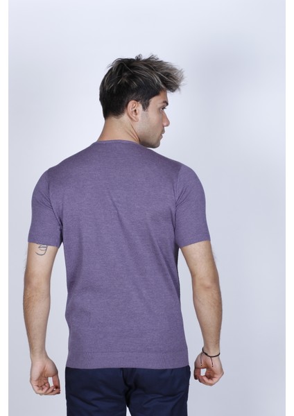 Bisiklet Yaka Kısa Kollu Pamuk Kazak fırsatları