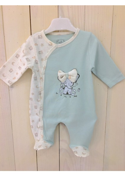 Kız Bebek Yandan Çıtçıtlı Ayaklı Tulum