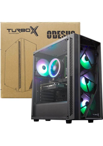 DRX1055 I5 12400F 16GB Ram 256GB M2 Nvme SSD 8gb RX6600 Ekran Kartı Masaüstü Oyun Bilgisayarı