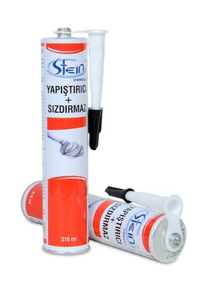 Stein Pu 50 Adhesive - Poliüretan Mastik 3 Adet 310 ml Siyah