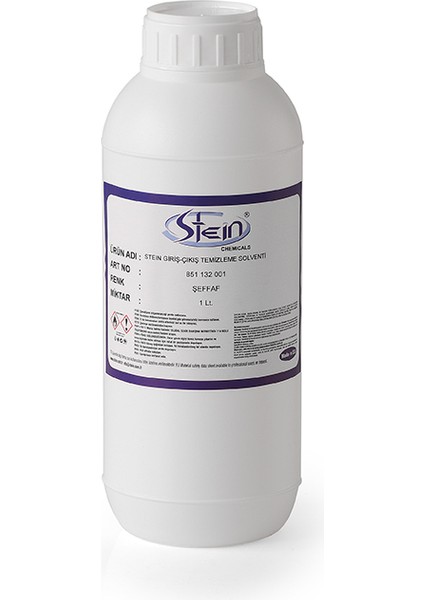 Stein Makina Giriş – Orta – Çıkış Temizleme Solventi 1 Lt.