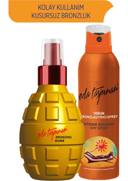 Bronzing Bomb & Yoğun Bronzlaştırıcı Sprey SPF 0 (200 ml X 2 Çeşit)