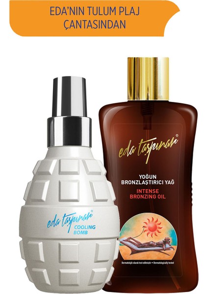 Cooling Bomb & Yoğun Bronzlaştırıcı Yağ SPF 0 (200 ml X 2 Çeşit)