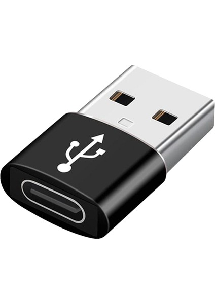 Alüminyum Alaşım Çok Işlevli 2-In-1 USB USB C Adaptörü Tipi-C USB Standart Siyah (Yurt Dışından)