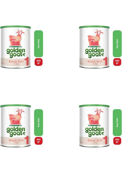 Golden Goat 1 Keçi Sütü Bazlı Bebek Sütü 400 Gr*4 Kutu