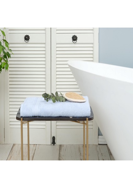 Daily Soft %100 Pamuk Banyo Havlusu 70x140 cm Buz Mavisi