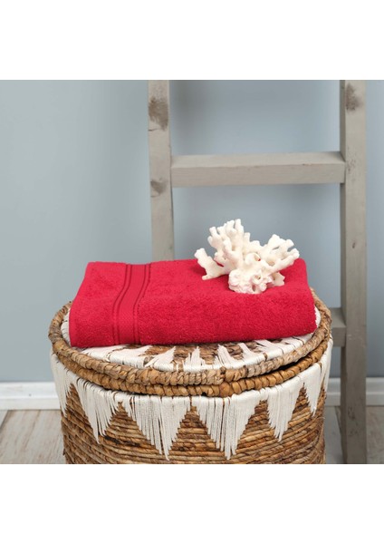 Daily Soft %100 Pamuk Banyo Havlusu 70x140 cm Kırmızı