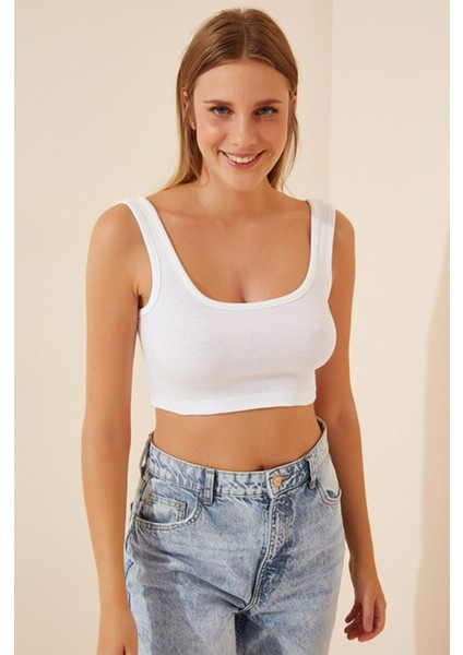 Kaşkorse Kumaş Kolsuz Krop (3 Renk)