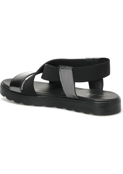 CS22053 2FX Antrasit Kadın Düz Sandalet