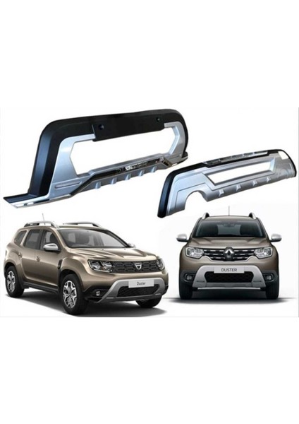 Dacia Duster 2018+ Ön-Arka Tampon Koruma