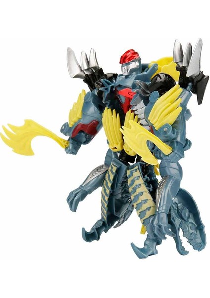 Dönüşebilen Robot Dinozor 21 cm Kahverengi Transformers Dinazor