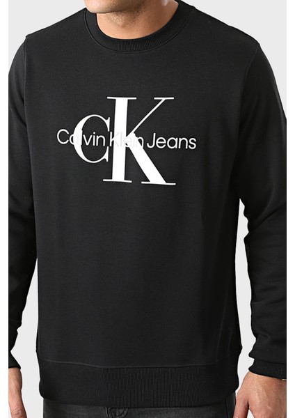 Calvin Klein Organik Pamuklu Regular Fit Bisiklet Yaka Sweatshirt