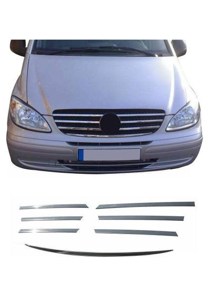 Alfa Otomotiv Mercedes Vito W639 Krom Ön Panjur 2003-2010 Arası P.çelik