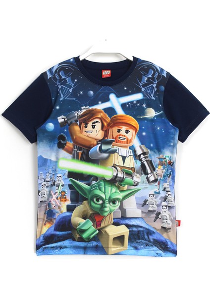 Erkek Çocuk Star Wars Iıı Oyun Baskılı Çocuk T-Shirt