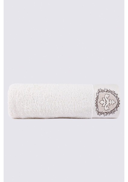 Ella Banyo Havlusu Organik Pamuk Nakışlı Krem 80X150 cm fiyatları