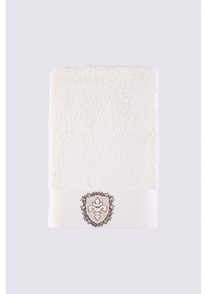 Ella Banyo Havlusu Organik Pamuk Nakışlı Krem 80X150 cm modelleri