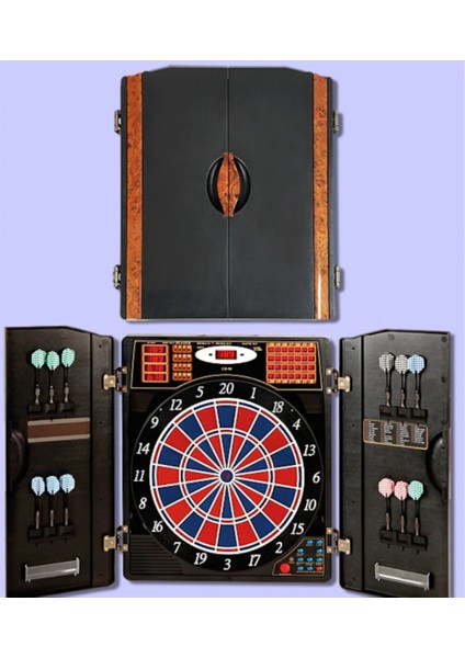 Profesyonel Elektronik Dart Tahtası Kabinli Karella Dart Cb-90