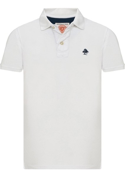 Patriot Dar Kalıp Düz Beyaz Erkek Polo T-Shirt indirimleri