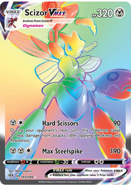 Pokemon Scizor Vmax 320HP Kart