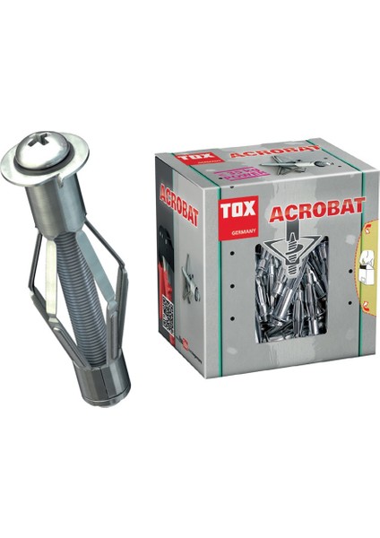 - Acrobat M4 x 38 Metal Boşluk Dübeli ( 50 Adet )