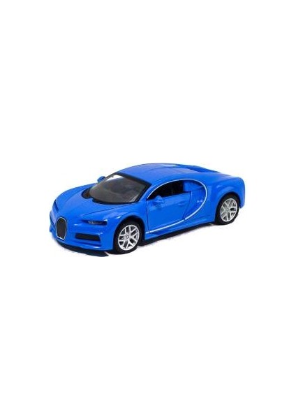 Oyuncak Metal Model Bugatti Çek Bırak Mavi 12 cm
