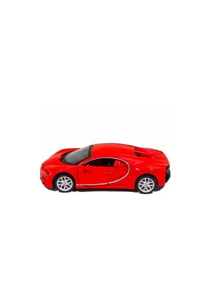 Oyuncak Metal Model Bugatti Çek Bırak Kırmızı 12 cm