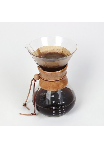 Chemex 800 ml 6 Cup Ahşap Tutacaklı