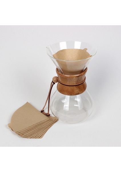 Chemex 800 ml 6 Cup Ahşap Tutacaklı