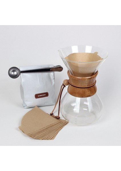 Chemex 800 ml 6 Cup Ahşap Tutacaklı