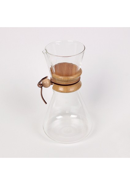 Chemex 600 ml 4 Cup Ahşap Tutacaklı