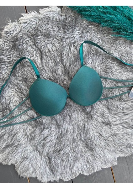 Zümrüt Yeşili Dolgulu Elegant Soft Tekli Sütyen