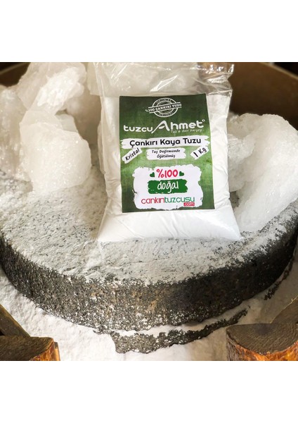 2 Adet 1 kg Kristal Kaya Tuzu