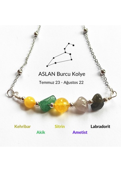 Doğal Taş Kolye 45 cm