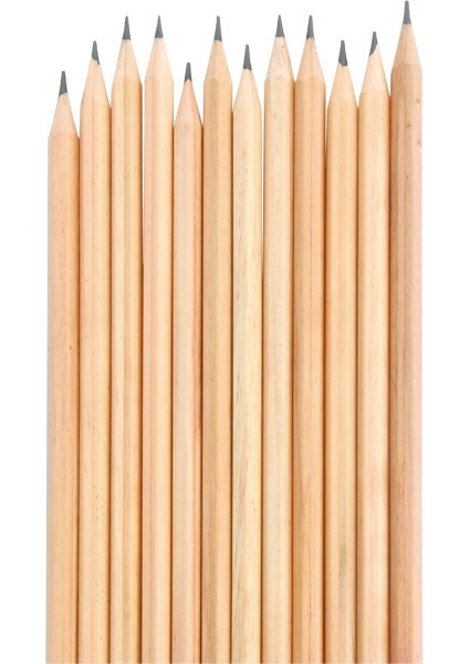 25 Adet Naturel Kurşun Kalem