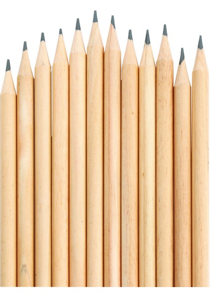 25 Adet Naturel Kurşun Kalem